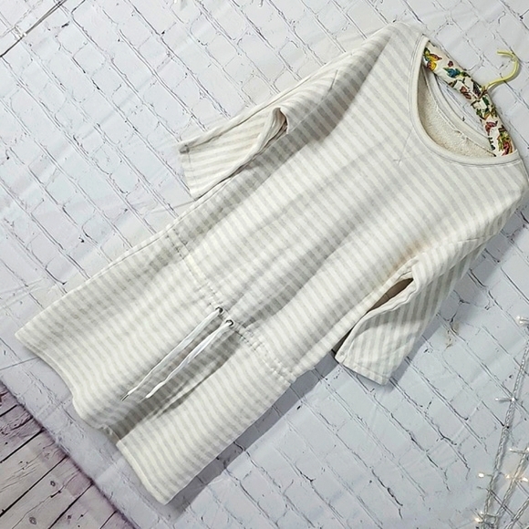 2012 Y2K Victoria's Secret Neutral Tone Striped Knit Sweater Dress Womens Sz M - Picture 3 of 16